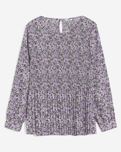 Responsible, Pleated A-Line Blouse