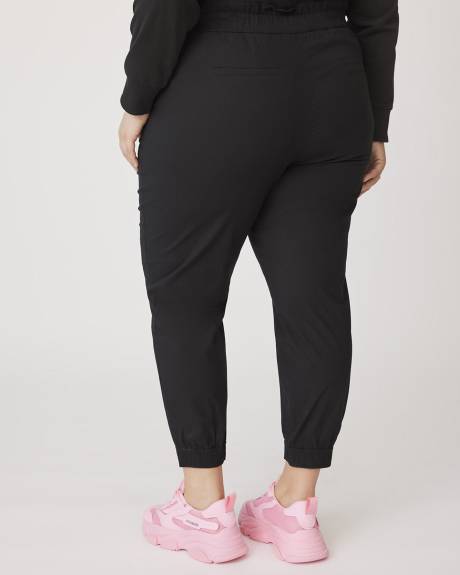 Pantalon à taille élastique en coton