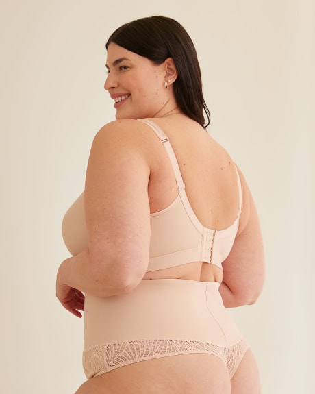 High-Waisted Thong with Lace Crochet - ti Voglio