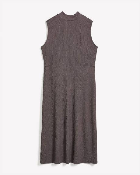 Mock-Neck Extended Sleeve Midi Dress - Addition Elle