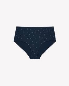 Dark Blue Cotton Brief with Candy Cane Print - ti Voglio