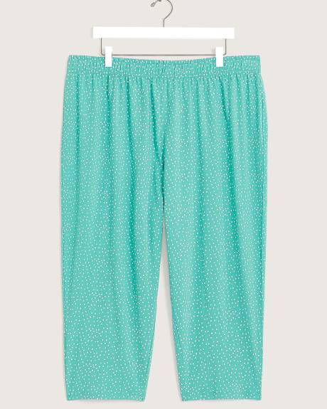 Printed Cotton Pyjama Capri - ti VOGLIO