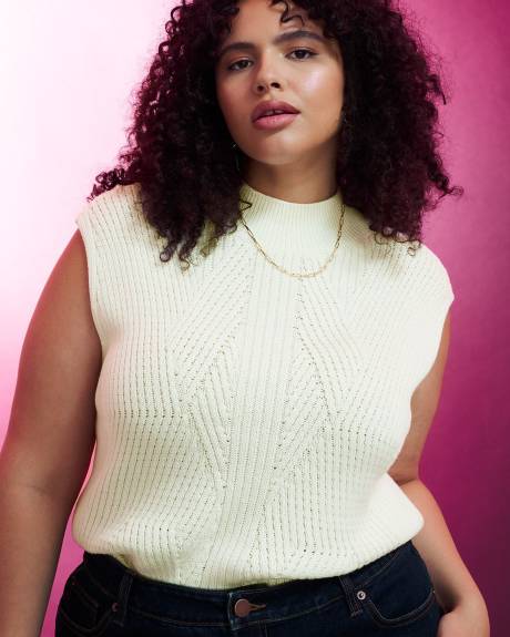 Mock-Neck Sweater Vest - Addition Elle | Penningtons