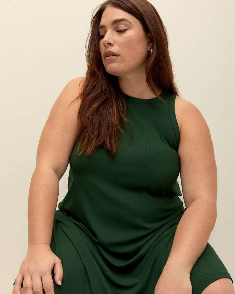 Responsible, Sleeveless Swing Halter Dress with Pockets