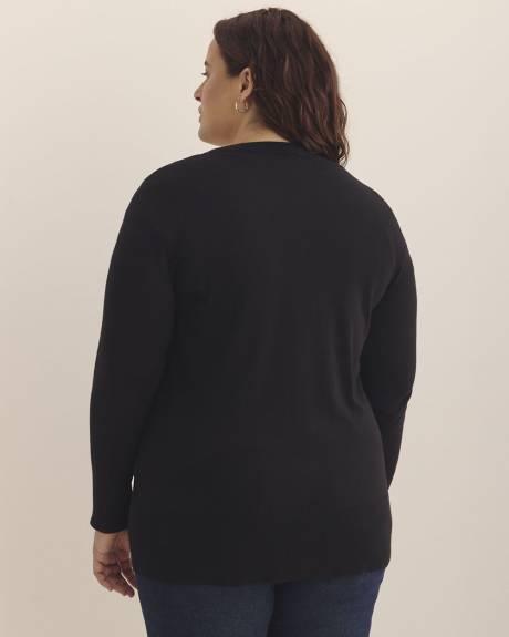 Responsible, Cotton-Blend Tunic Cardigan