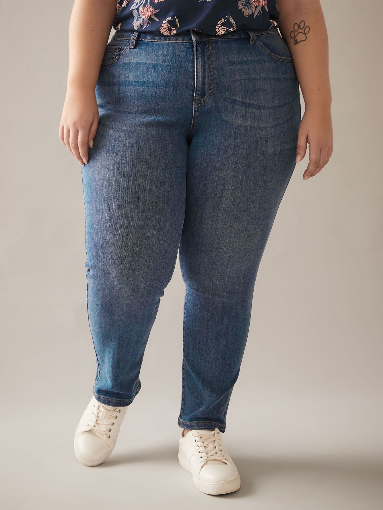 plus size tall straight leg jeans