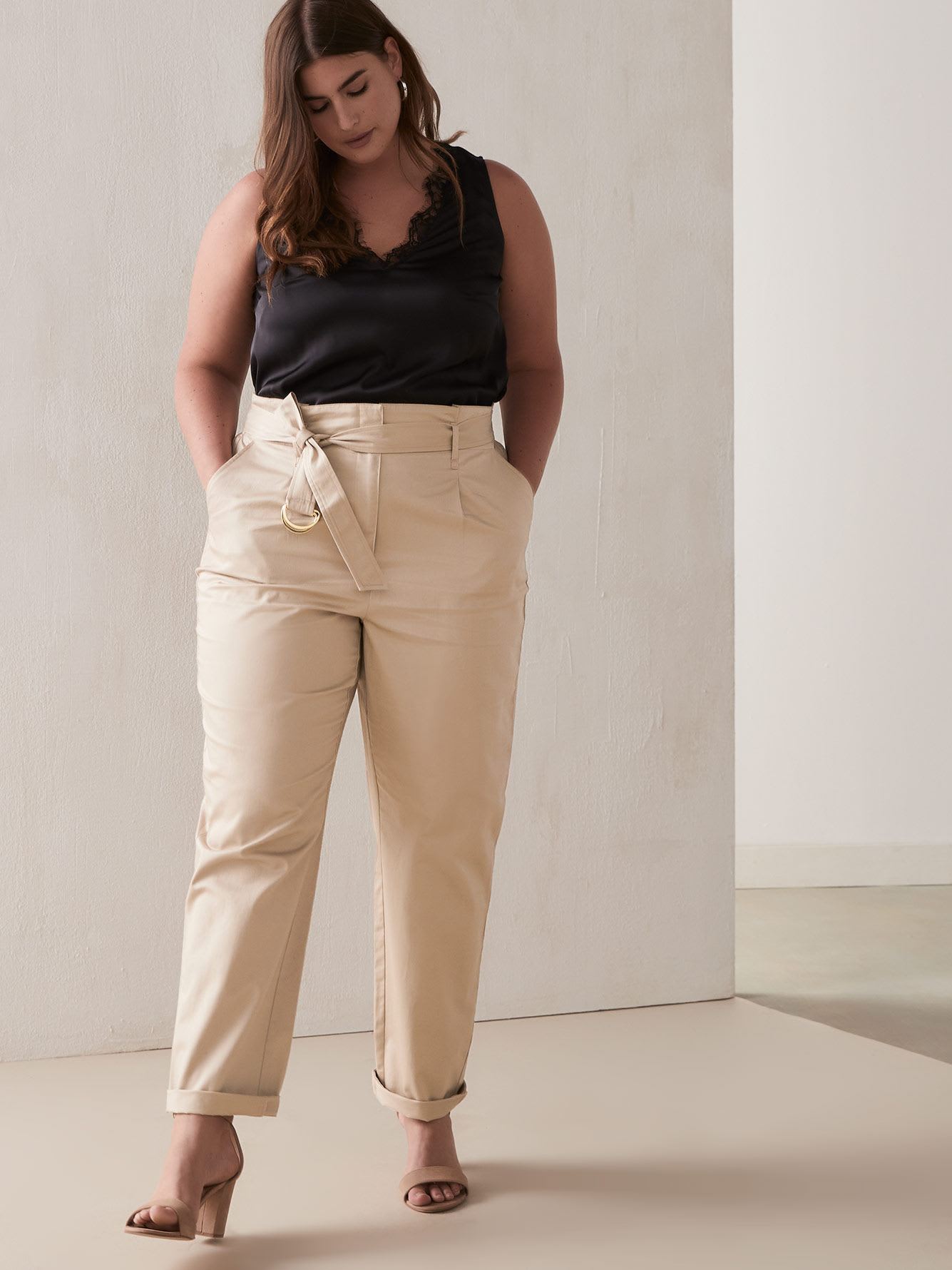 paperbag pants plus size