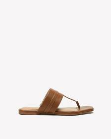 Extra Wide Width, Flat Slide-In Wide T-Strap Sandal