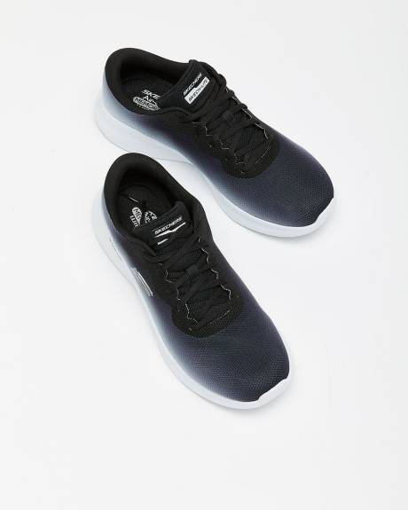 Wide Width, Lace-Up Sneakers in Ombre Mesh with Air-Cooled Memory Foam - Skechers