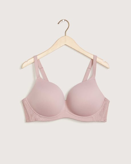 Wireless Plunge Bra With Mesh At Back - Déesse Collection