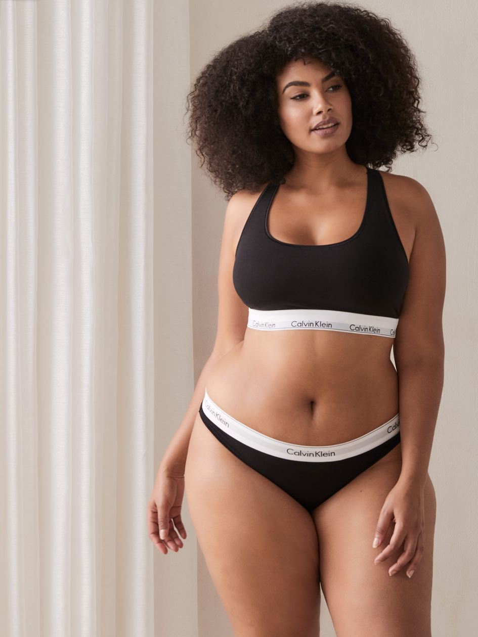 Culotte tanga en mélange de coton - Calvin Klein