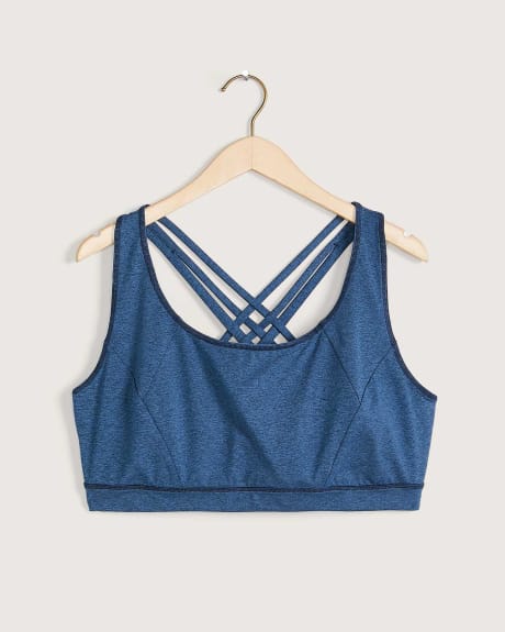 Sports Crop Top With Multi-Strap Back - Active Zone