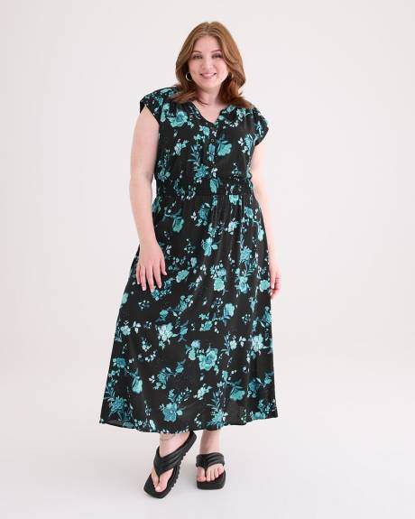 Responsible, Sleeveless Drop Shoulder Maxi Dress