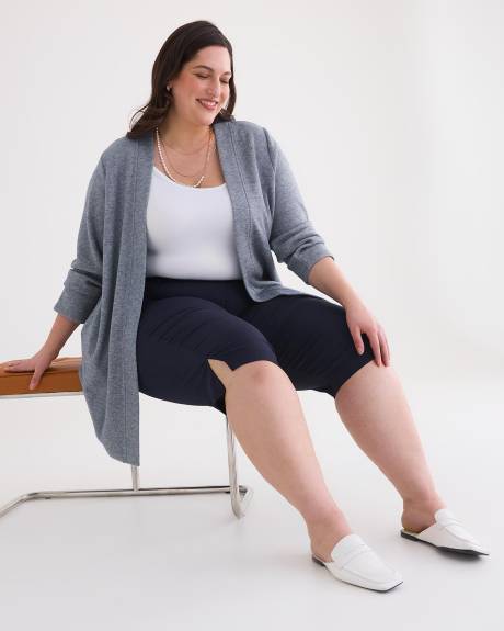 Long-Sleeve Open Cardigan