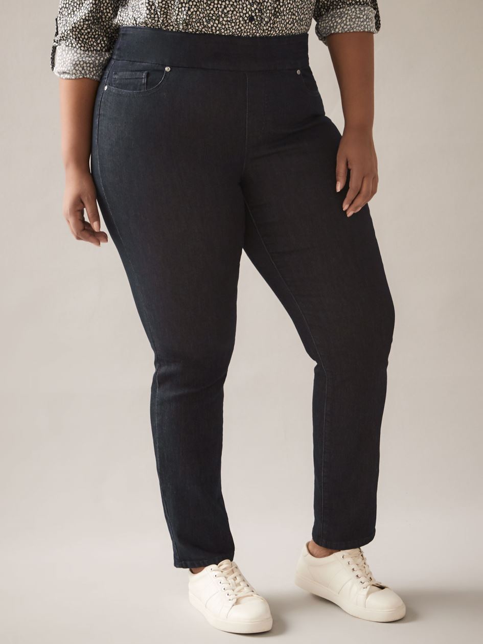 Petite, Savvy Fit, Straight-Leg Dark Jeans - In Every Story