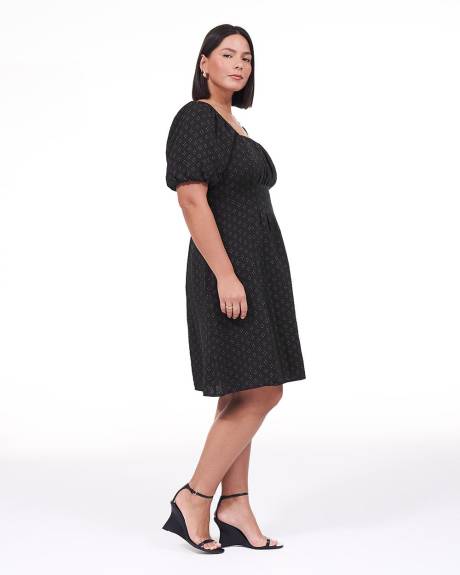 Responsible, A-Line Dress with Pleated Details - Addition Elle