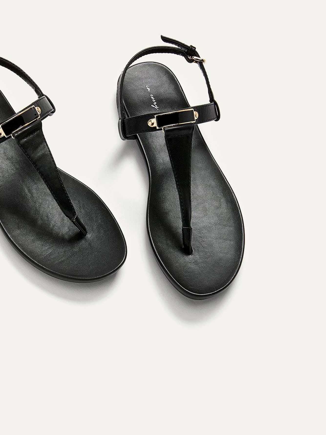 thin t strap flat sandals