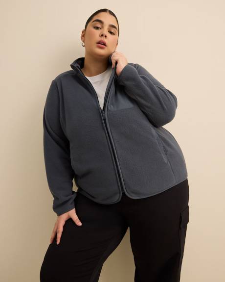 Polar Fleece Mock-Neck Jacket - Active Zone