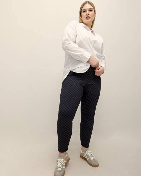 Reversible Plaid Ponte de Roma Legging - PENN. Essentials