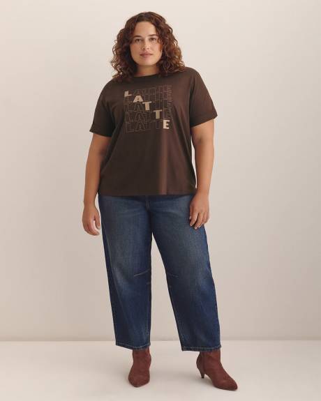 T-shirt col rond, coupe carrée - Essentiels PENN.