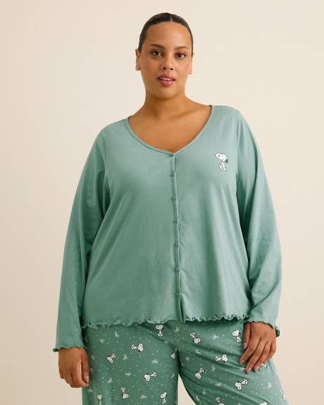 Snoopy Long-Sleeve Pyjama Cardigan - ti Voglio