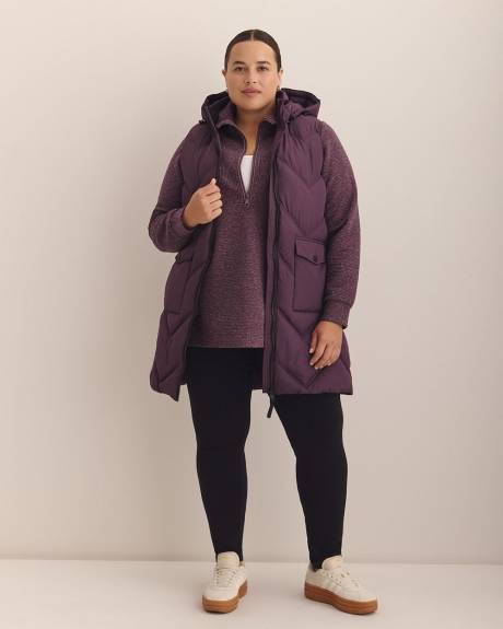 Responsible, Long Hooded Vest - Active Zone