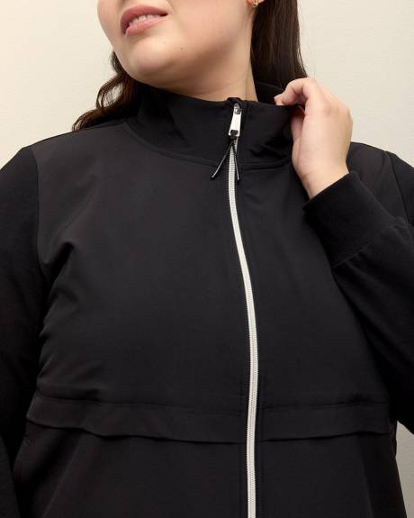 4-Way Stretch Mock-Neck Zipped Jacket - Active Zone