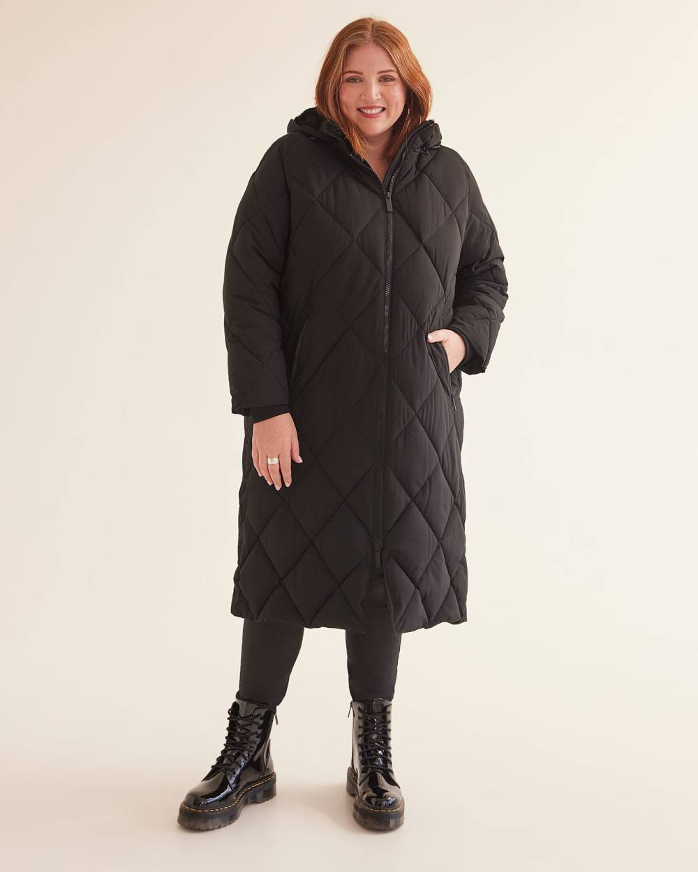 Responsible Long Black Puffer Winter Coat Penningtons