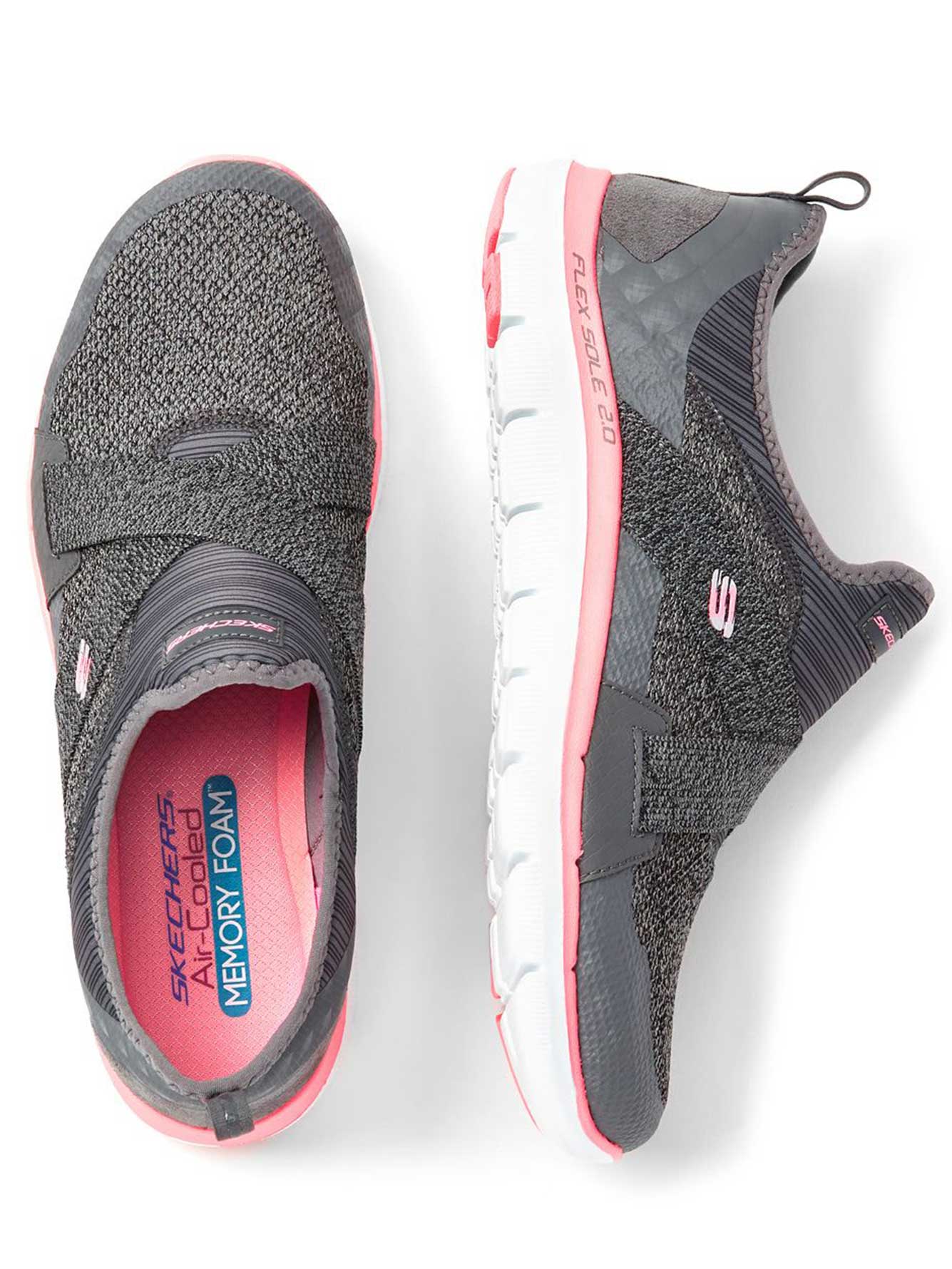 skechers wide width memory foam