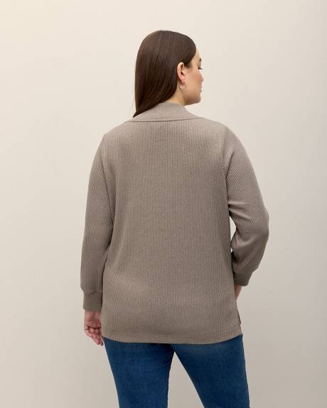 Knit Top with Long Bubble Sleeves