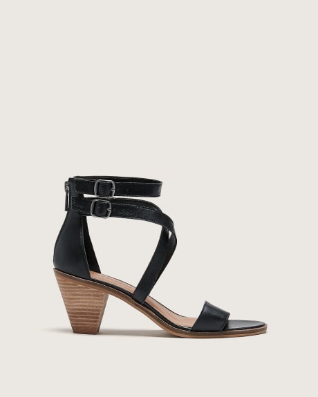 Regular Width, Leather Sandals with Crisscross Straps - Lucky Brand