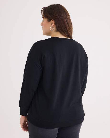 Crewneck Sweatshirt with Snoopy Print
