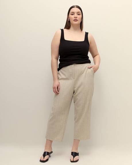 Square-Neck Ribbed Knit Tank Top - Addition Elle - PENN. Essentials