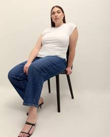 Ruching Top with Extended Sleeves - Addition Elle - PENN. Essentials