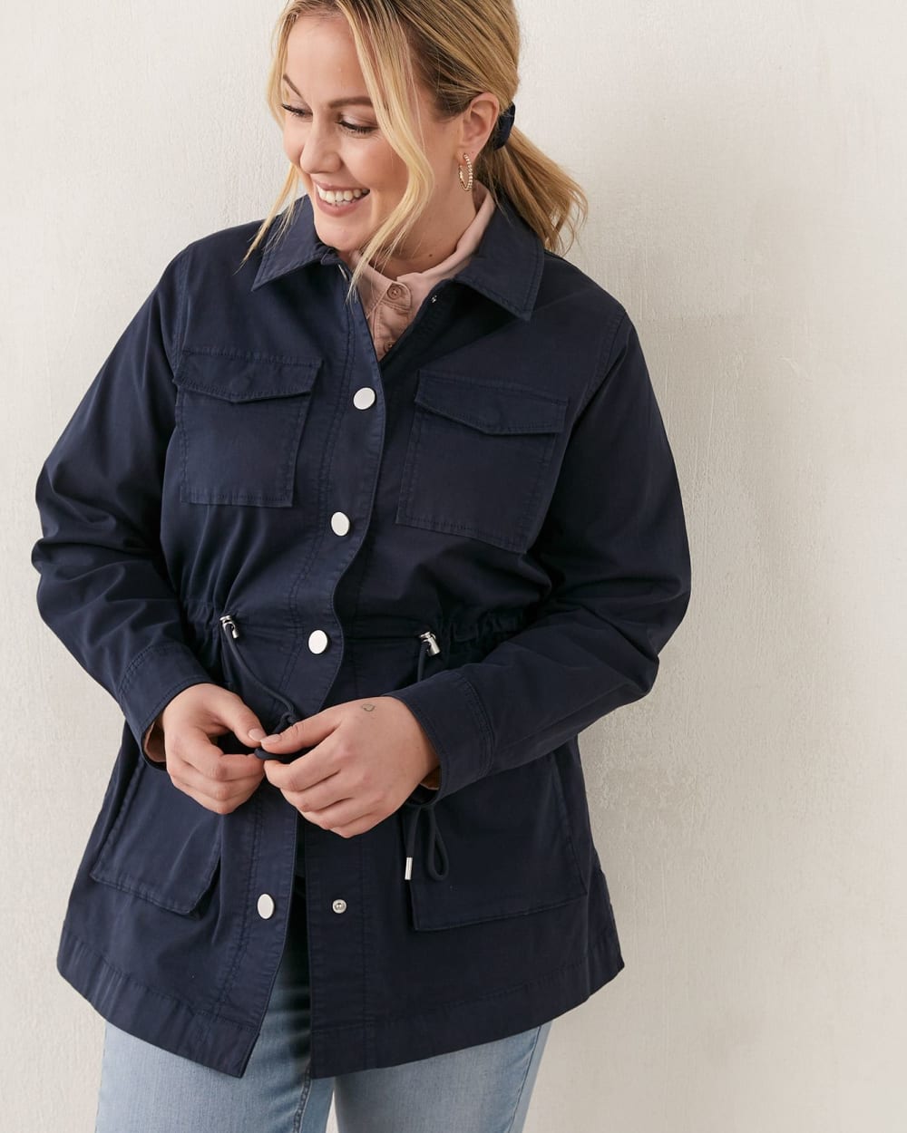 Women's cotton sales safari jacket