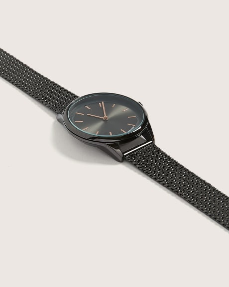 Watch With Mesh Strap