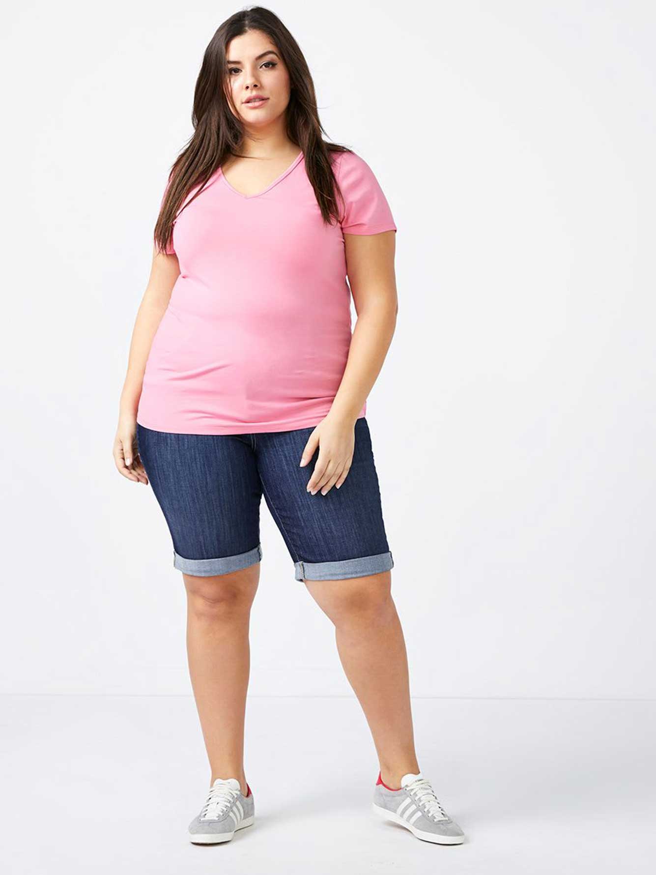 Petite Slightly Curvy Fit Bermuda Denim Short d/c JEANS Penningtons