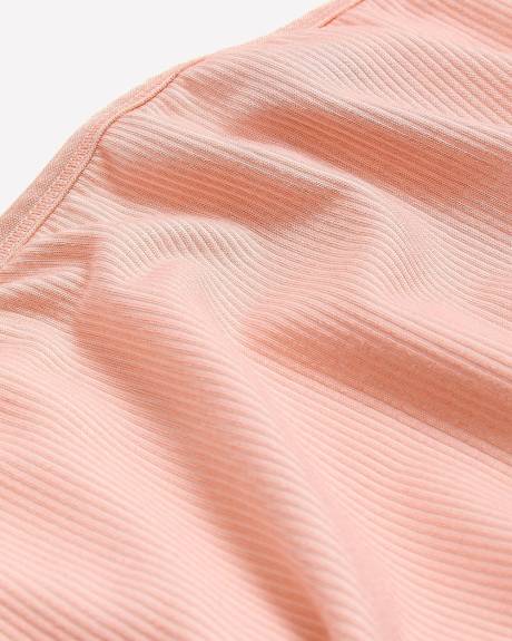 Culotte échancrée côtelée colorée deux tons - ti Voglio