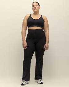 Pantalon de yoga noir sculptant, tissu responsable - Active Zone
