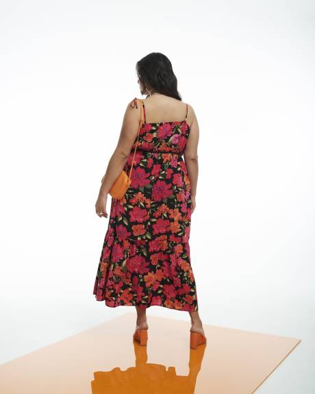 Floral Woven Tiered Maxi Dress - Addition Elle