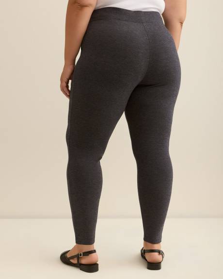 Heather Blue Ponte de Roma Legging with Pockets