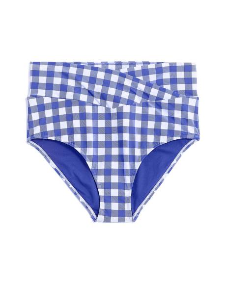 High-Waisted Criss Cross Swim Brief