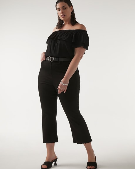 Responsible, High-Waisted Cropped Flare Jeans - Addition Elle