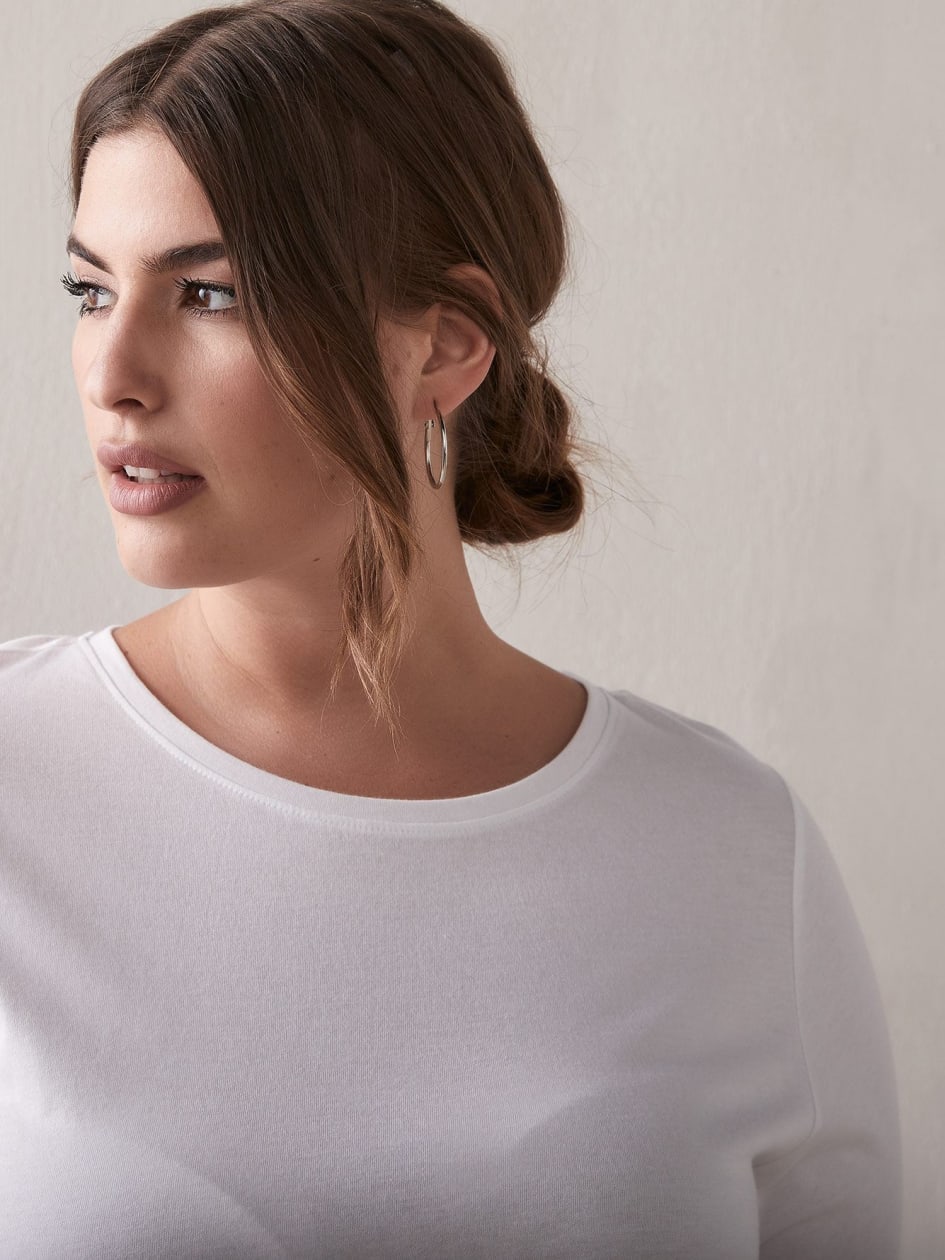 T-shirt moderne en coton et modal - Addition Elle