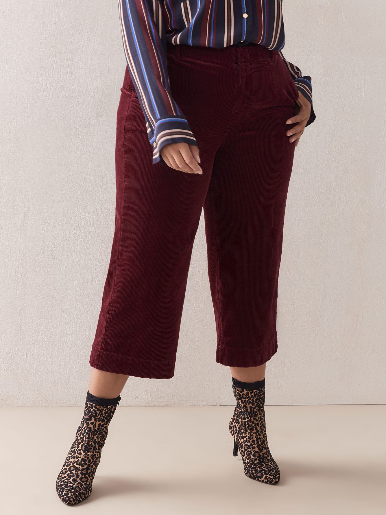 cropped corduroy pants