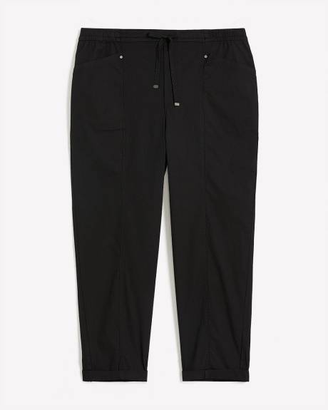 Pantalon à jambe fuselée en coton