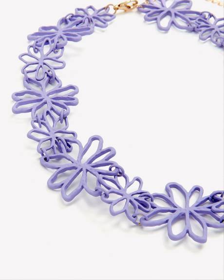 Floral Choker Necklace - Addition Elle