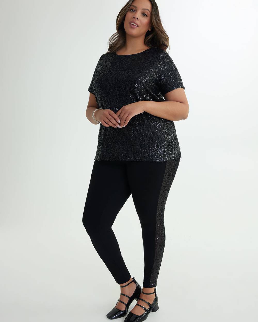Legging paillettes shop