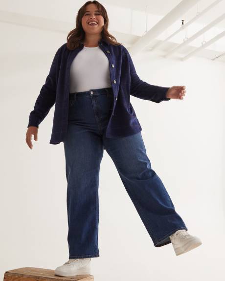 Plus Size Wide Leg Jeans, Plus Size Jeans