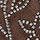 Brown Faux-Suede Embellished Handbag